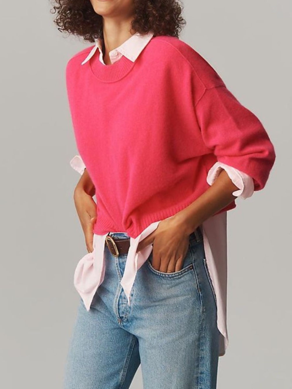 Anthropologie the Goldie Cashmere Long Sleeve Crew Neck SWEATER